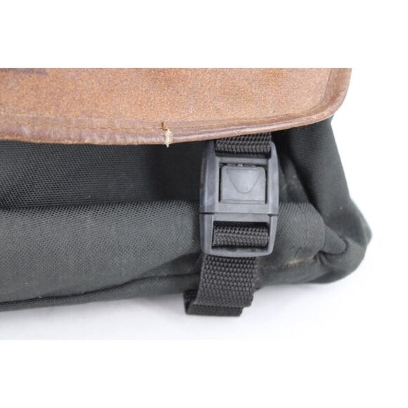 Vintage L. L. Bean Nylon/Leather Trim Laptop Messenger Briefcase Bag - Picture 4 of 16